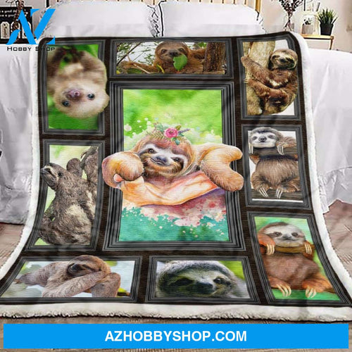 Sloth Lover Fleece Blanket