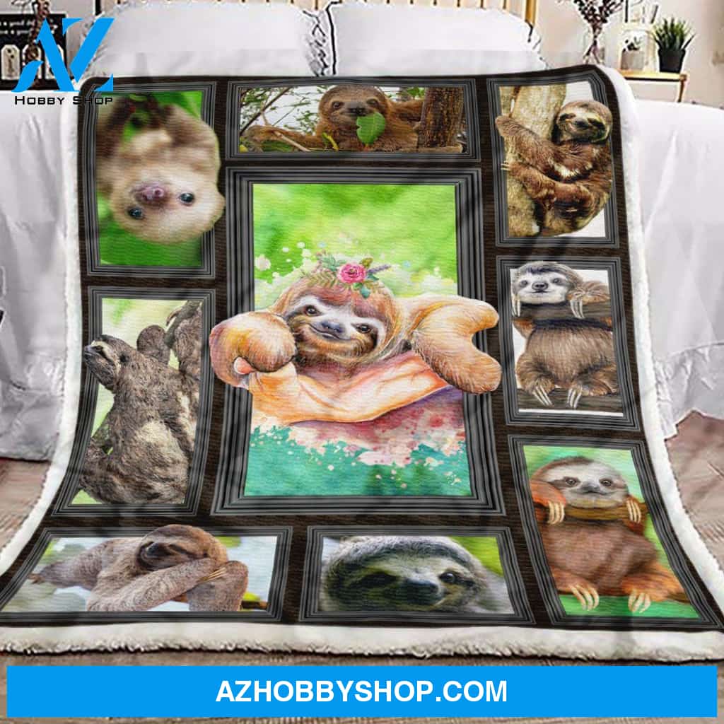 Sloth Lover Fleece Blanket