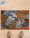 Sloth Sweet Family Gift For Sloth Lover Doormat