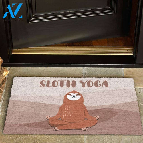 Sloth Yoga Doormat Welcome Mat House Warming Gift Home Decor Gift For Sloth Lovers Funny Doormat Gift Idea