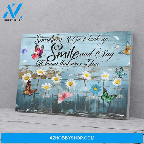 Smile Butterfly Wall Art Home Room House Decor Poster, Home Decor