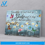 Smile Butterfly Wall Art Home Room House Decor Poster, Home Decor