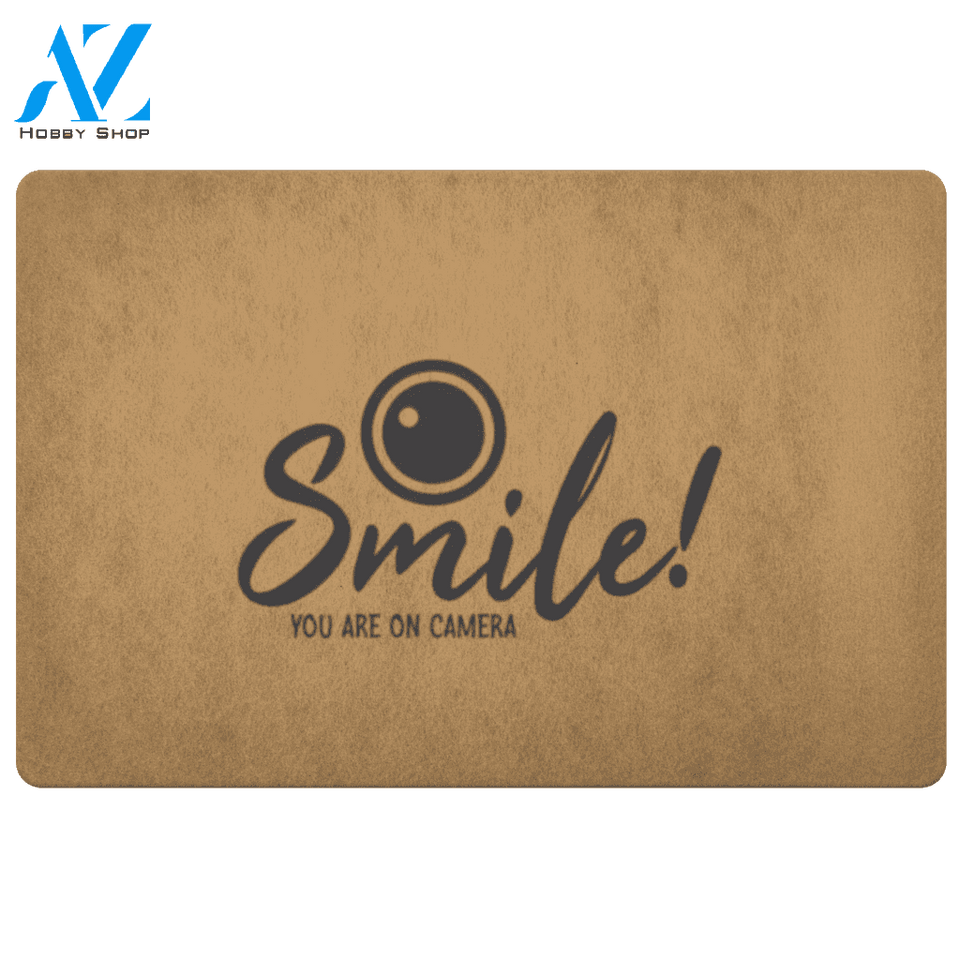 Smile Your on Camera Doormat | Welcome Mat | House Warming Gift