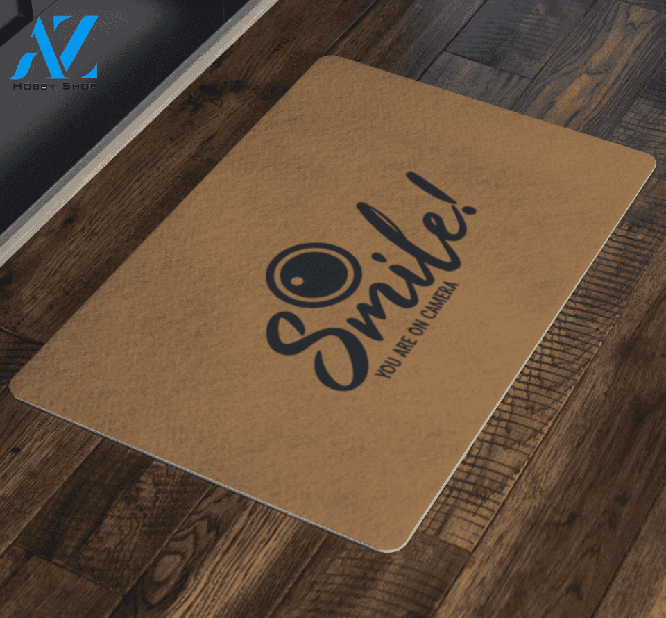 Smile Your on Camera Doormat | Welcome Mat | House Warming Gift