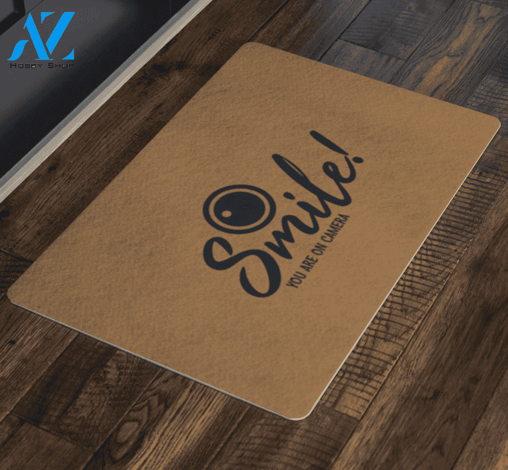 Smile Your on Camera Doormat | Welcome Mat | House Warming Gift
