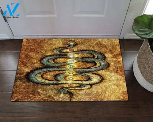 Snake Kundalini Doormat Welcome Mat House Warming Gift Home Decor Funny Doormat Gift Idea