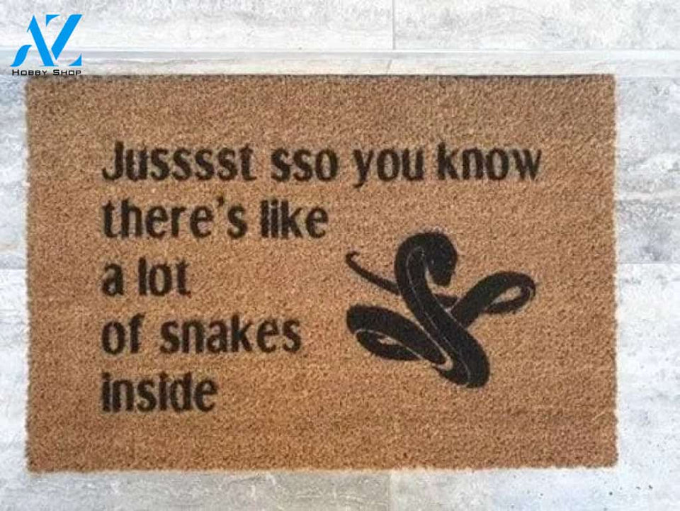 Snakes Inside Doormat 
