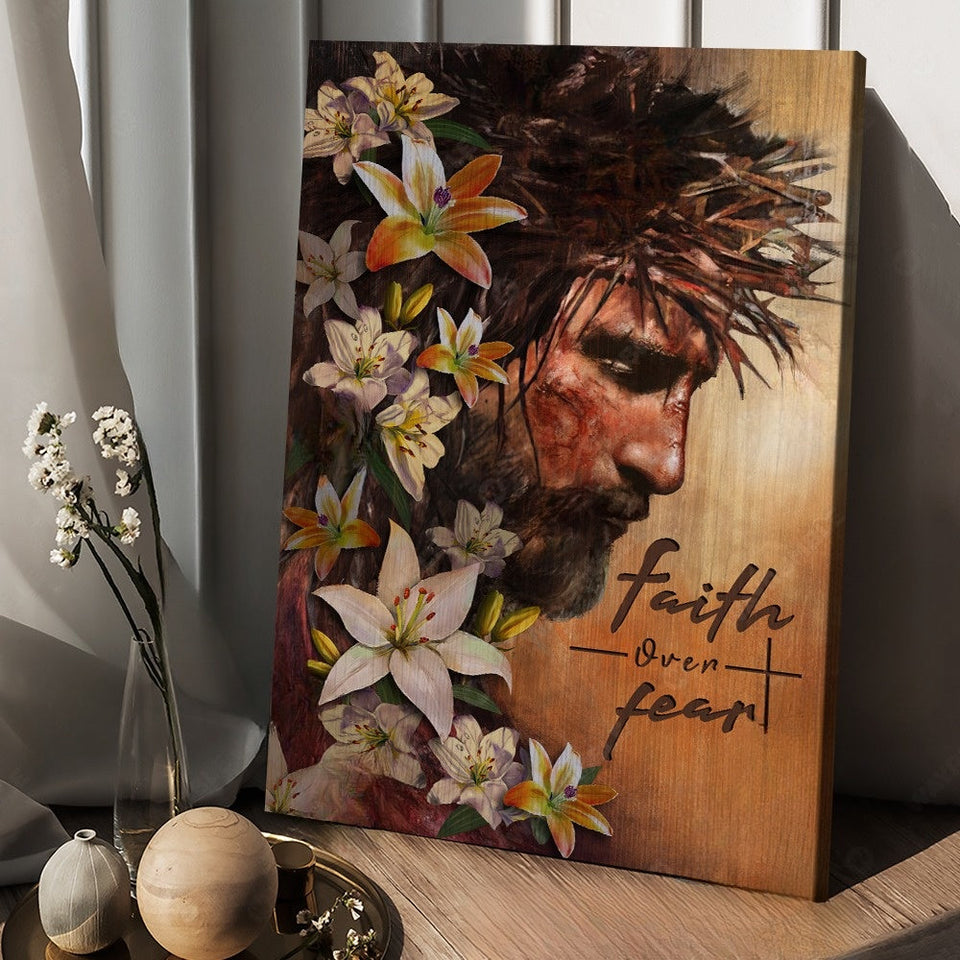 Jesus Faith Over Fair - Matte Canvas