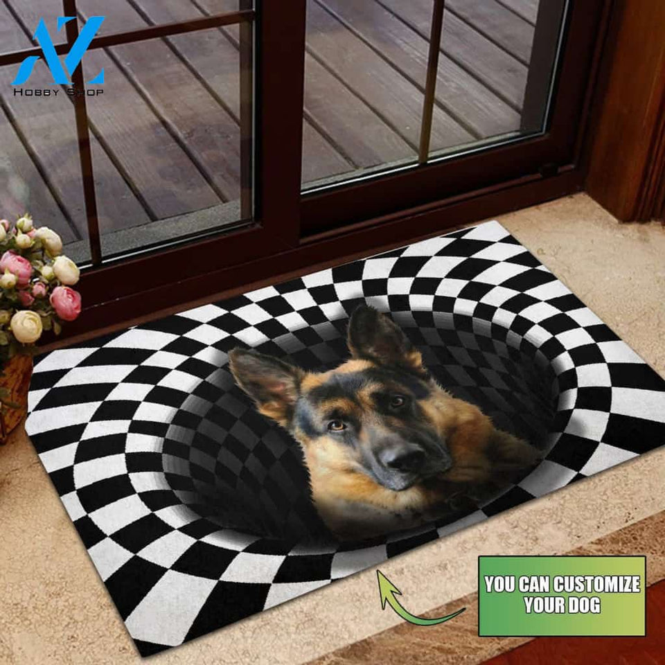 Sneaky German Shepherd Doormat - Welcome Mat - Home Decor - Customized Dog You Want