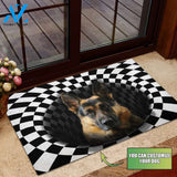 Sneaky German Shepherd Doormat - Welcome Mat - Home Decor - Customized Dog You Want