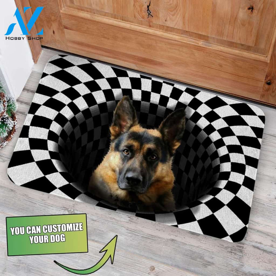 Sneaky German Shepherd Doormat - Welcome Mat - Home Decor - Customized Dog You Want