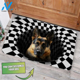 Sneaky German Shepherd Doormat - Welcome Mat - Home Decor - Customized Dog You Want