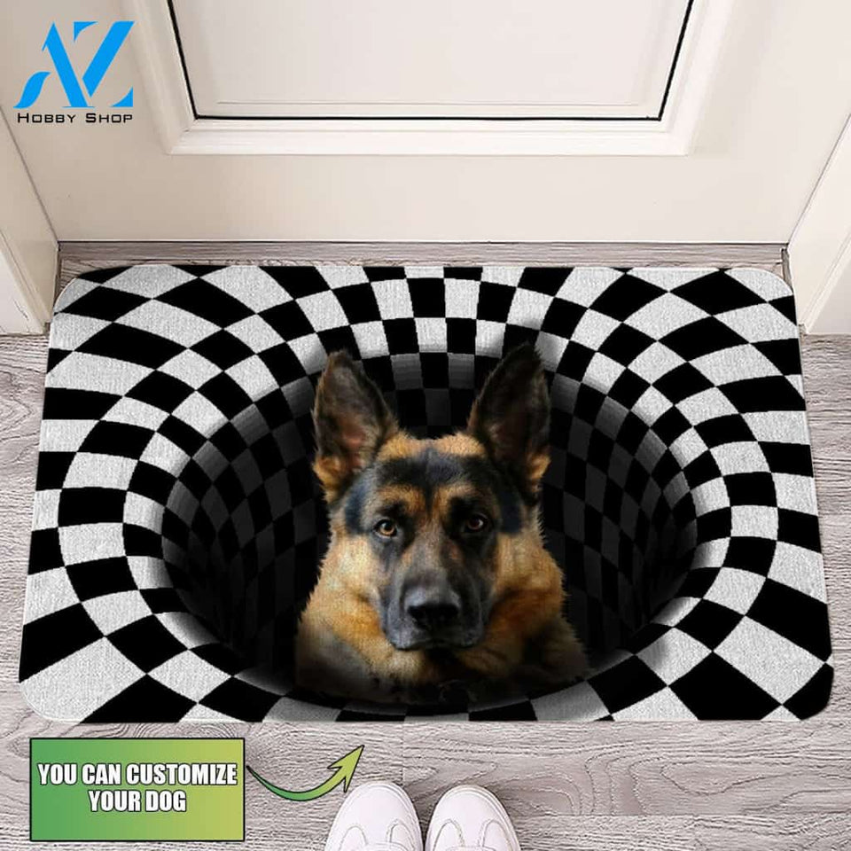 Sneaky German Shepherd Doormat - Welcome Mat - Home Decor - Customized Dog You Want