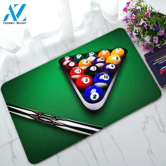 Snooker Sport Doormat Indoor and Outdoor Mat Entrance Rug Housewarming Gift Sweet Home Decor Gift Gift for Billiards Lovers Sport Lovers