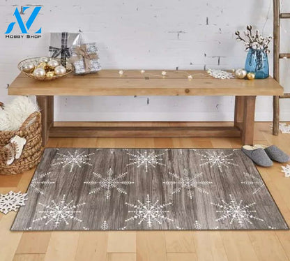 Snowflakes Doormat Indoor And Outdoor Mat Entrance Rug Sweet Home Decor Housewarming Gift Gift Friend Family Christmas Holiday