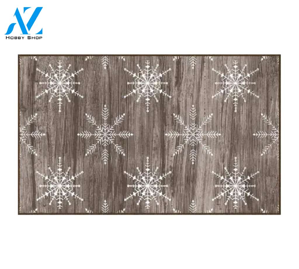 Snowflakes Doormat Indoor And Outdoor Mat Entrance Rug Sweet Home Decor Housewarming Gift Gift Friend Family Christmas Holiday