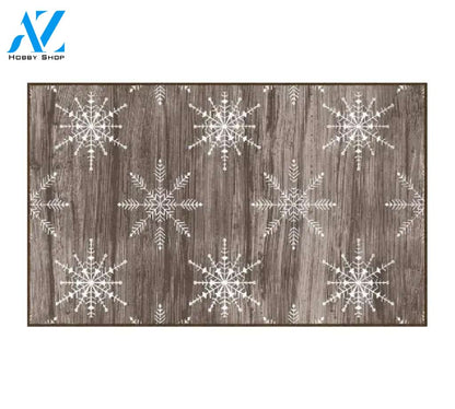 Snowflakes Doormat Indoor And Outdoor Mat Entrance Rug Sweet Home Decor Housewarming Gift Gift Friend Family Christmas Holiday