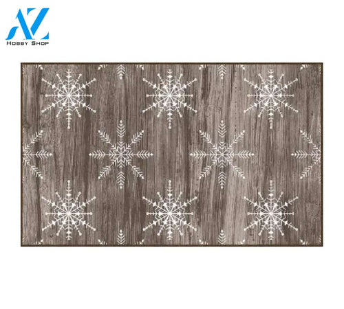 Snowflakes Doormat Indoor And Outdoor Mat Entrance Rug Sweet Home Decor Housewarming Gift Gift Friend Family Christmas Holiday
