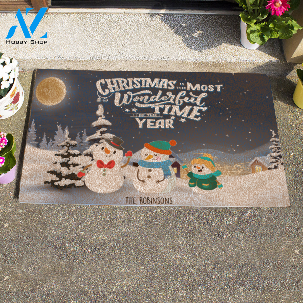 Snowman Doormat AP