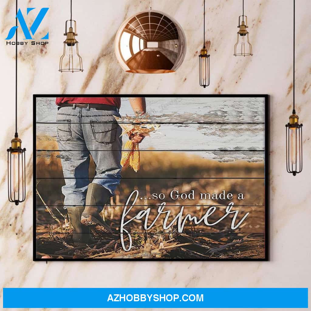 So God Made A Farmer Canvas And Poster, Wall Decor Visual Art