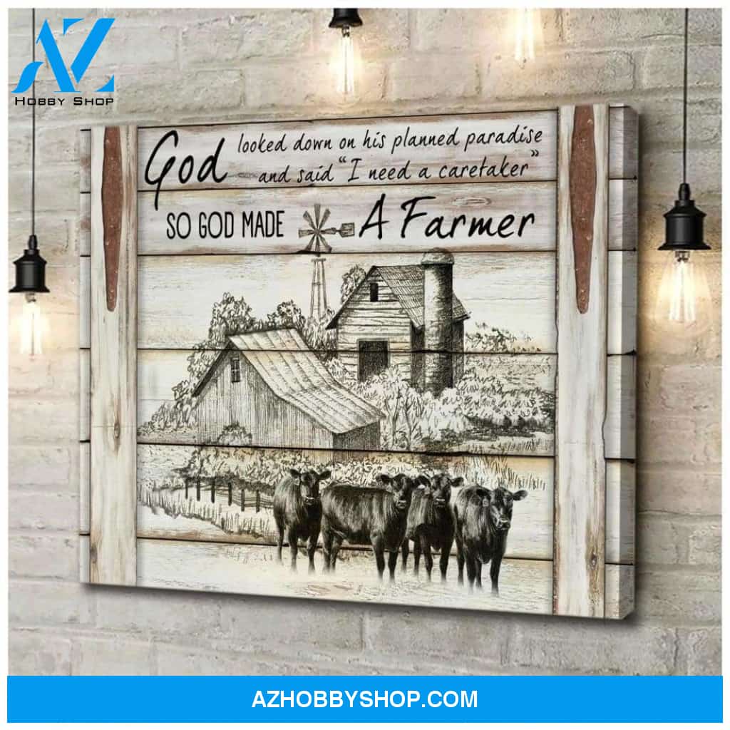 So God Made A Farmer Poster Canvas Wall Decor Visual Art