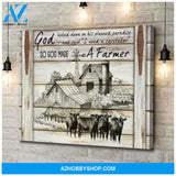 So God Made A Farmer Poster Canvas Wall Decor Visual Art