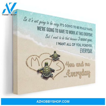 So It’s Not Going To Be Easy, Family Custom Poster/Canvas, Gift For Partner, Couple Anniversary Gift, Husband & Wife