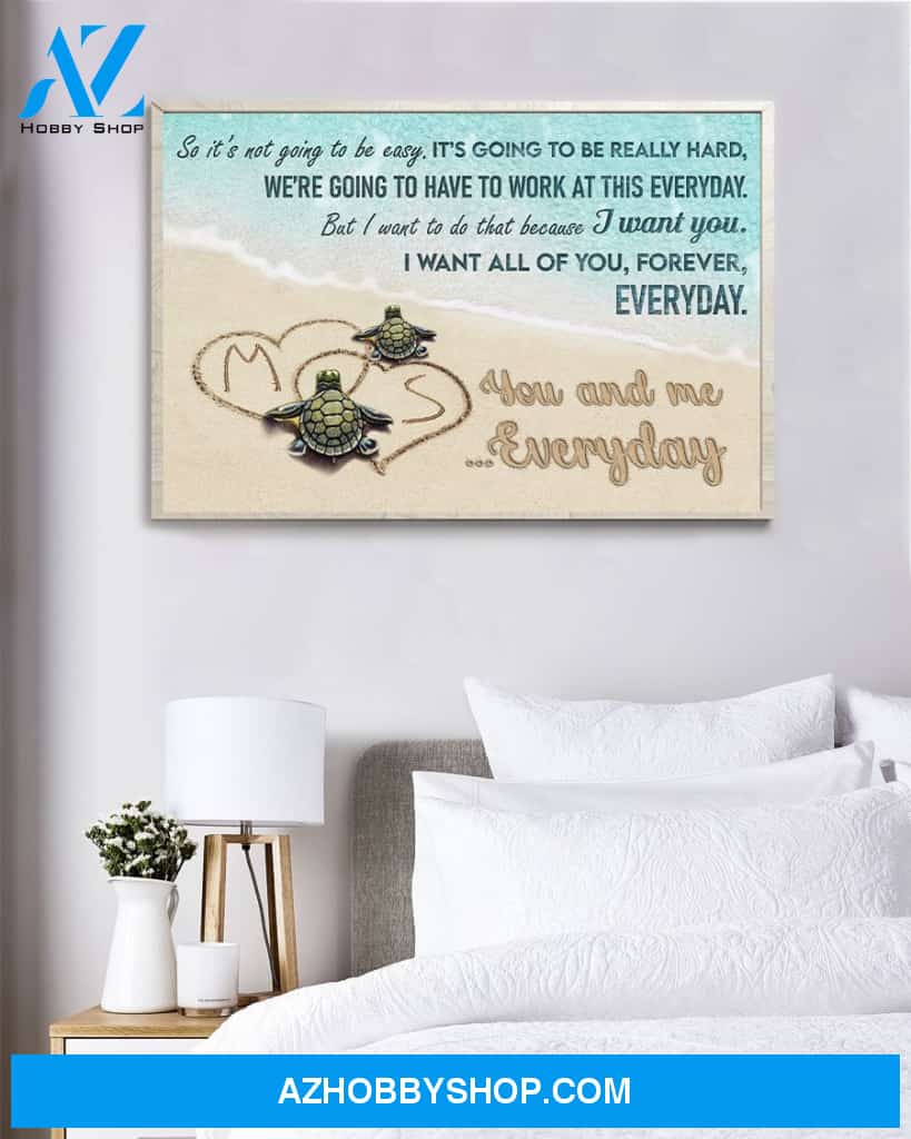 So It’s Not Going To Be Easy, Family Custom Poster/Canvas, Gift For Partner, Couple Anniversary Gift, Husband & Wife