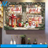 So very thankful, incredibly grateful and unbelievably blessed - Jesus Christmas Landscape Canvas Prints, Wall Art