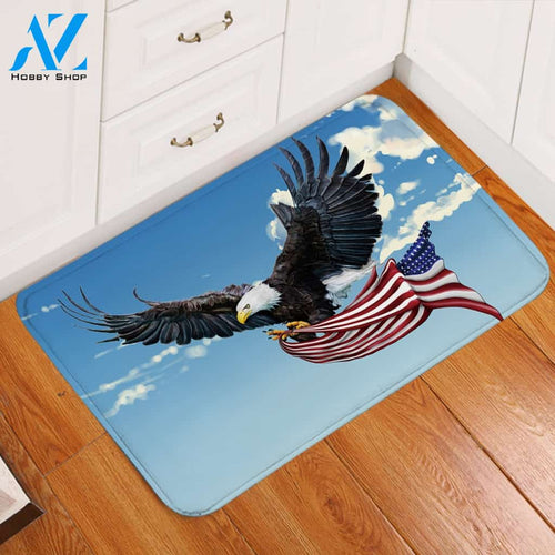 Soaring American Eagle Door Mat