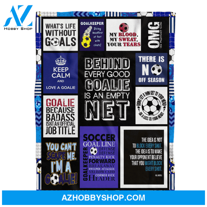 Soccer Blanket, You Can't Scare Me I'm A Goalie Blanket Gift For Soccer Lover