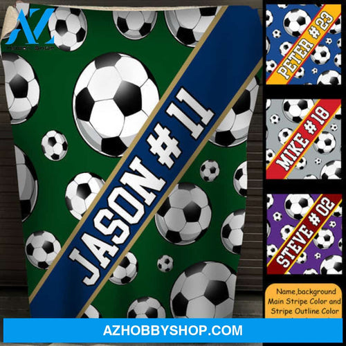 Soccer Lover Personalized Blanket Gift For Sport Lovers