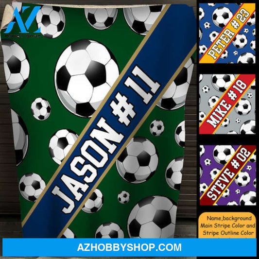 Soccer Lover Personalized Blanket Gift For Sport Lovers
