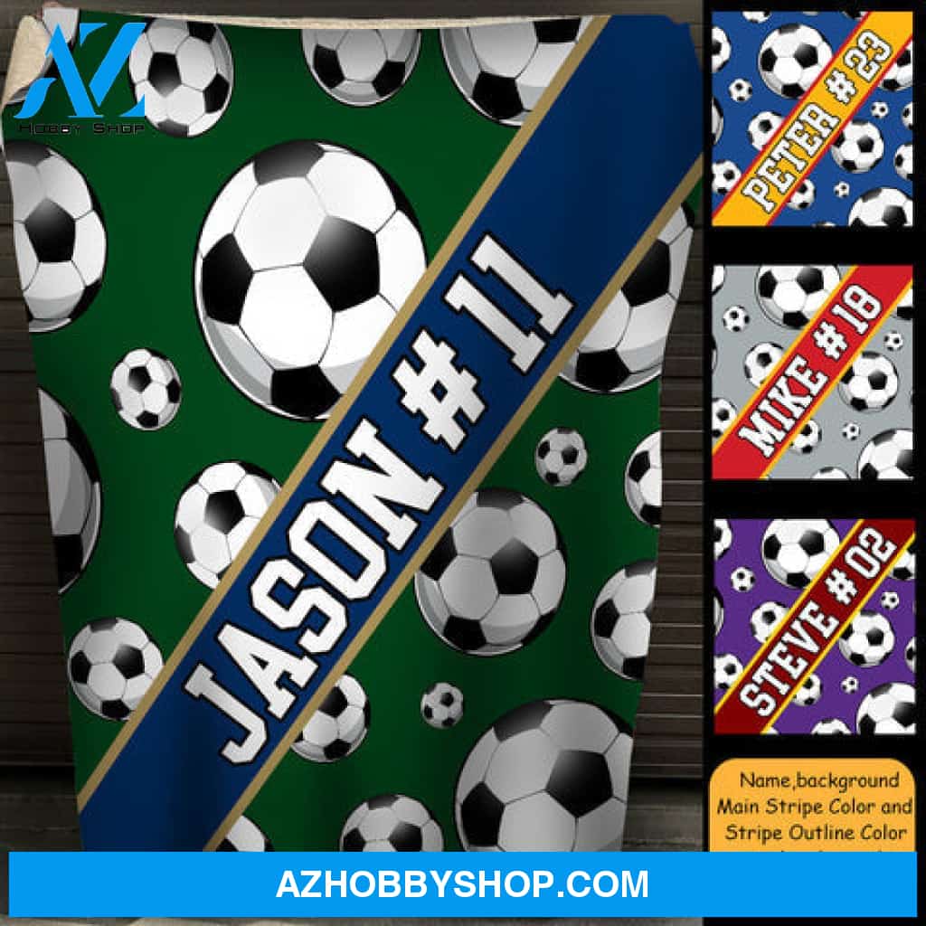 Soccer Lover Personalized Blanket Gift For Sport Lovers