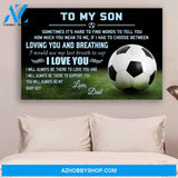 G- Soccer poster - Dad to Son - I love you