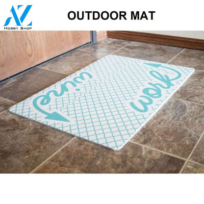 Soft Flannel Doormat - Hate Has No Home Here - Multi Heart BLM LGBTQ+ Doormat - Unique Door Mat - Soft Floor Mats Anti - Slip Mat