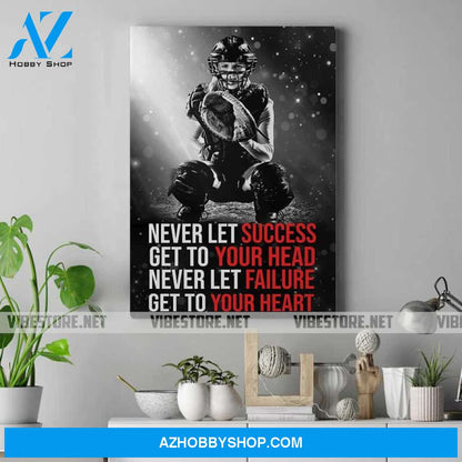 Softball Catcher Custom canvas prints With Photo