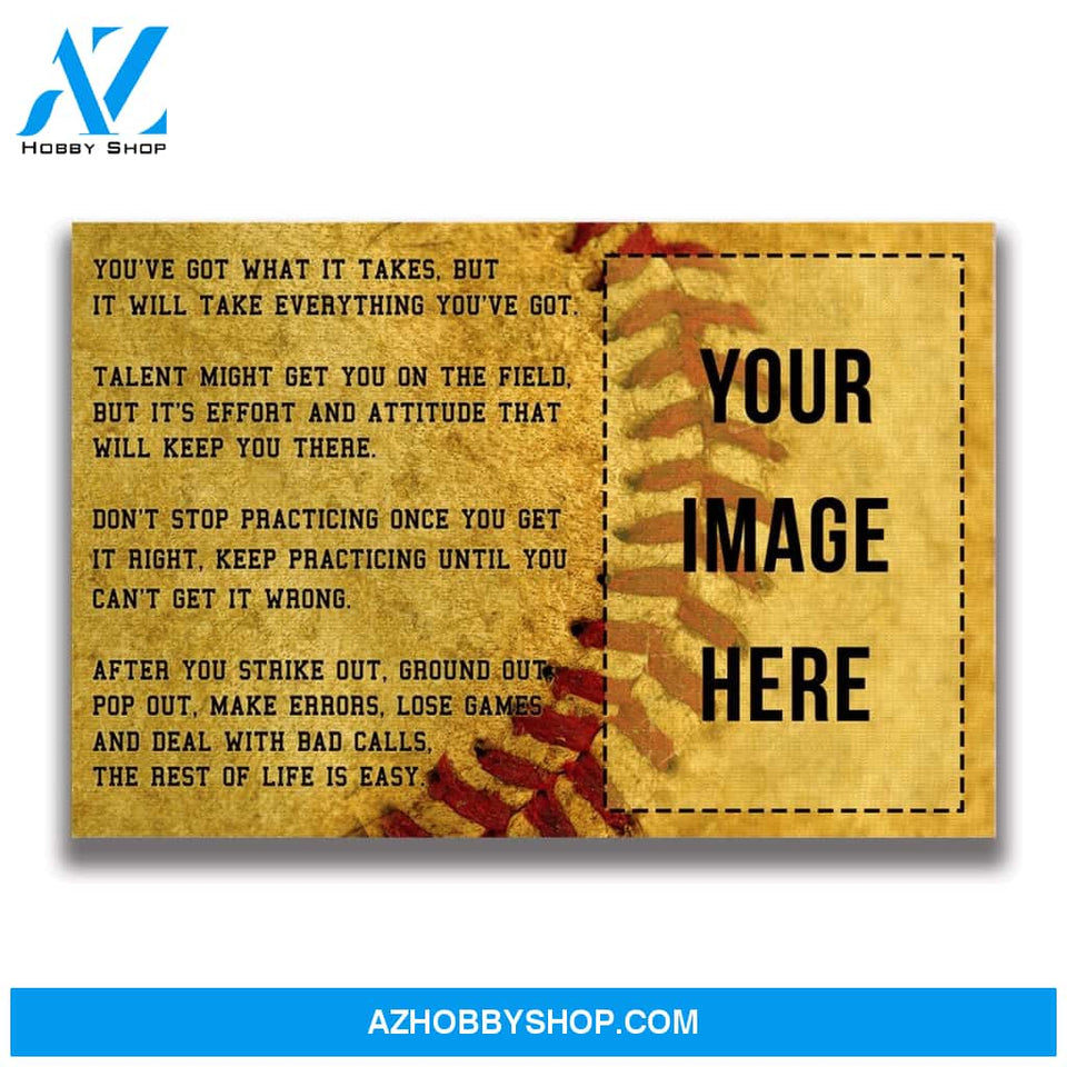 Softball custom canvas prints With Your Photo