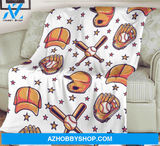 Softball Fleece Blanket - Gift For Softball Lovers, Softball Adult Kid Blanket, Baseball Gifts Her Him Birthday Gift Home Decor Bedding Couch Sofa Soft And Comfy Cozy