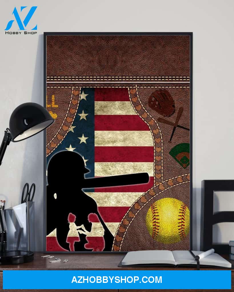 Softball Love Of Mom Gift For You Canvas And Poster Wall Decor Visual Art