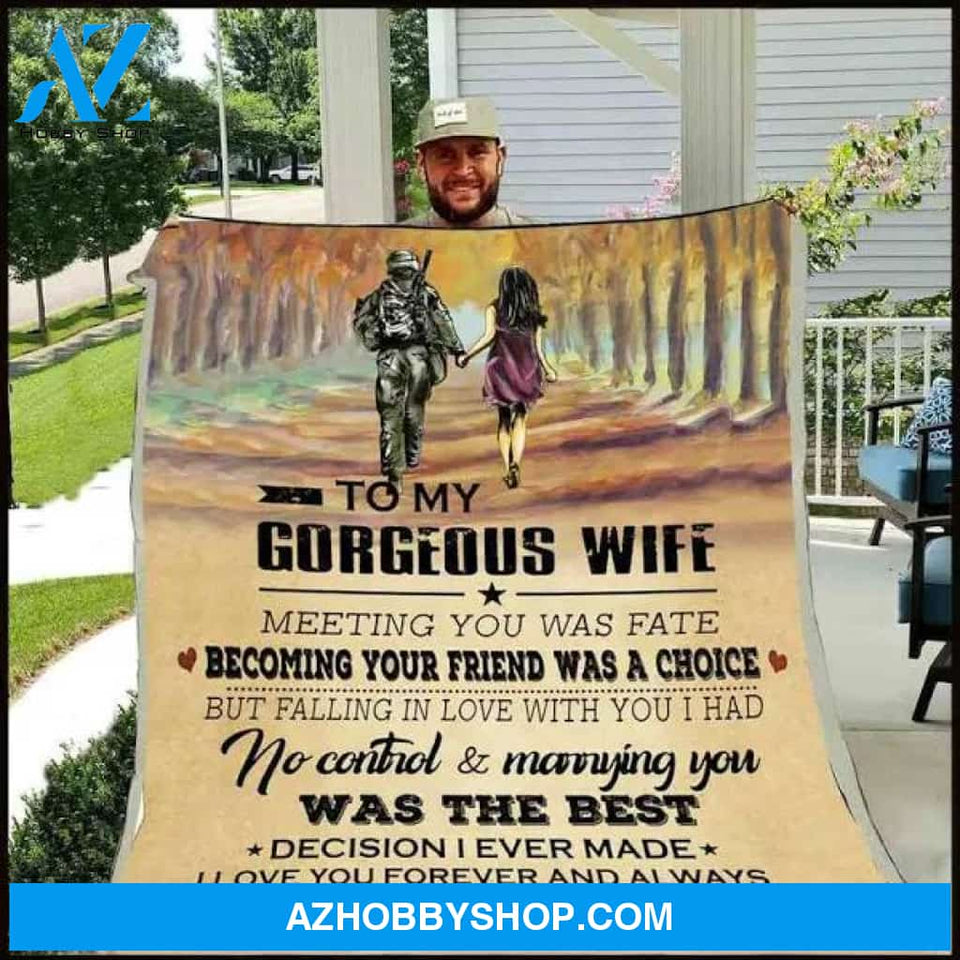 Soldier Blanket Husband To Wife Meeting You Was Fate