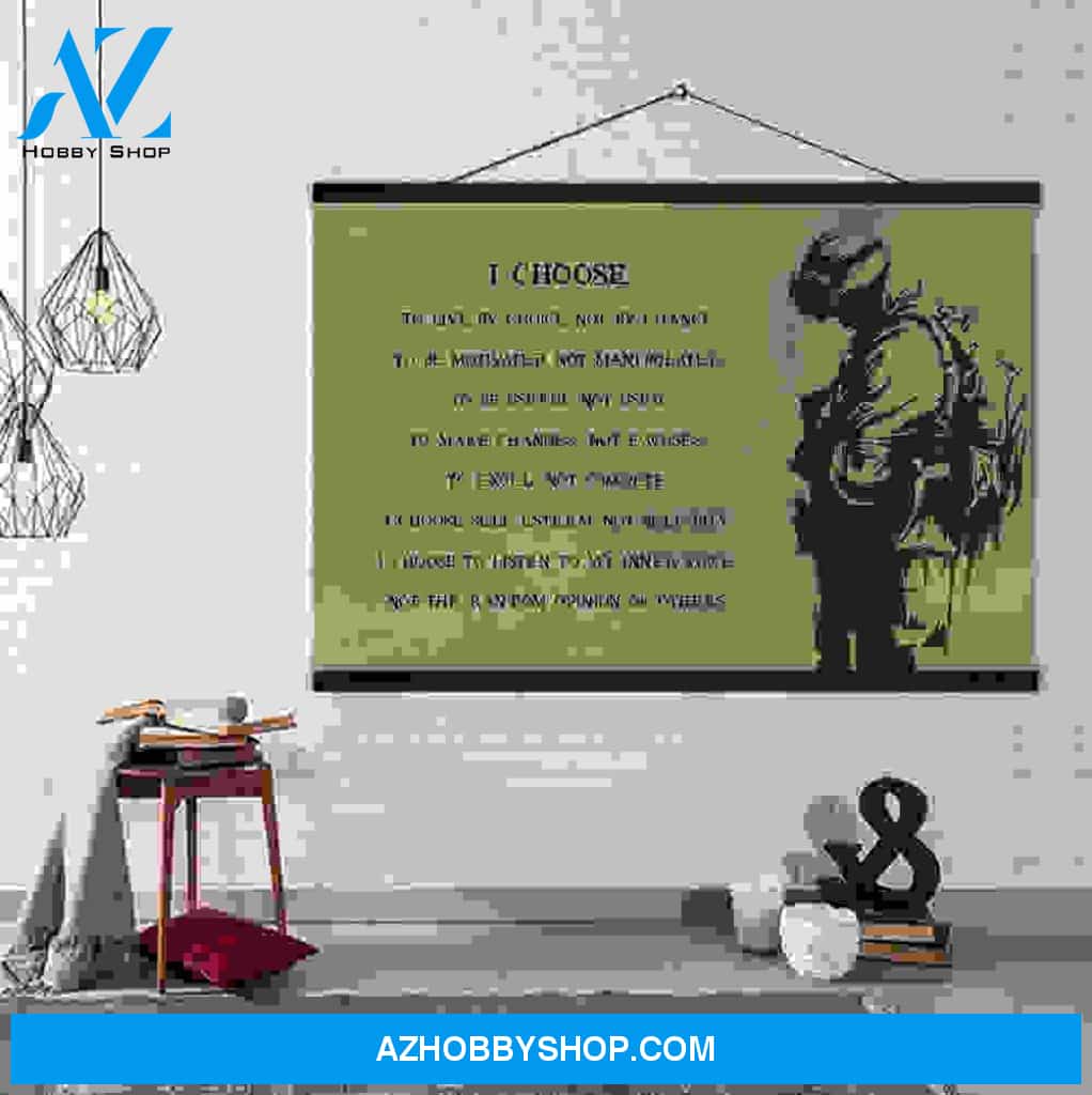 (Cv205) Soldier Hanging Canvas – Make No Mistake.