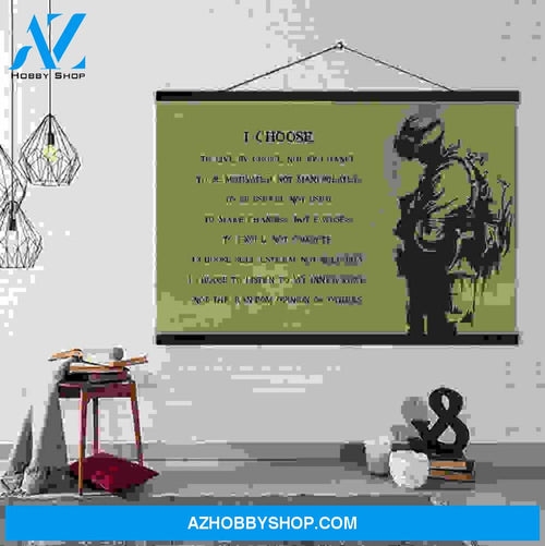 (Cv205) Soldier Hanging Canvas – Make No Mistake.