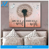 Zalooo Some See A Weed Dandelion Butterfly Wall Art Canvas