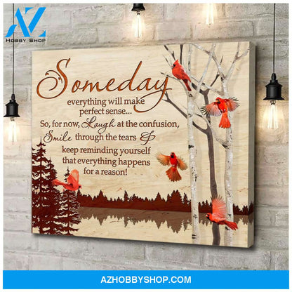 Someday Cardinal Wall Art Canvas