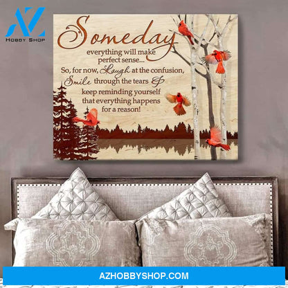 Someday Cardinal Wall Art Canvas