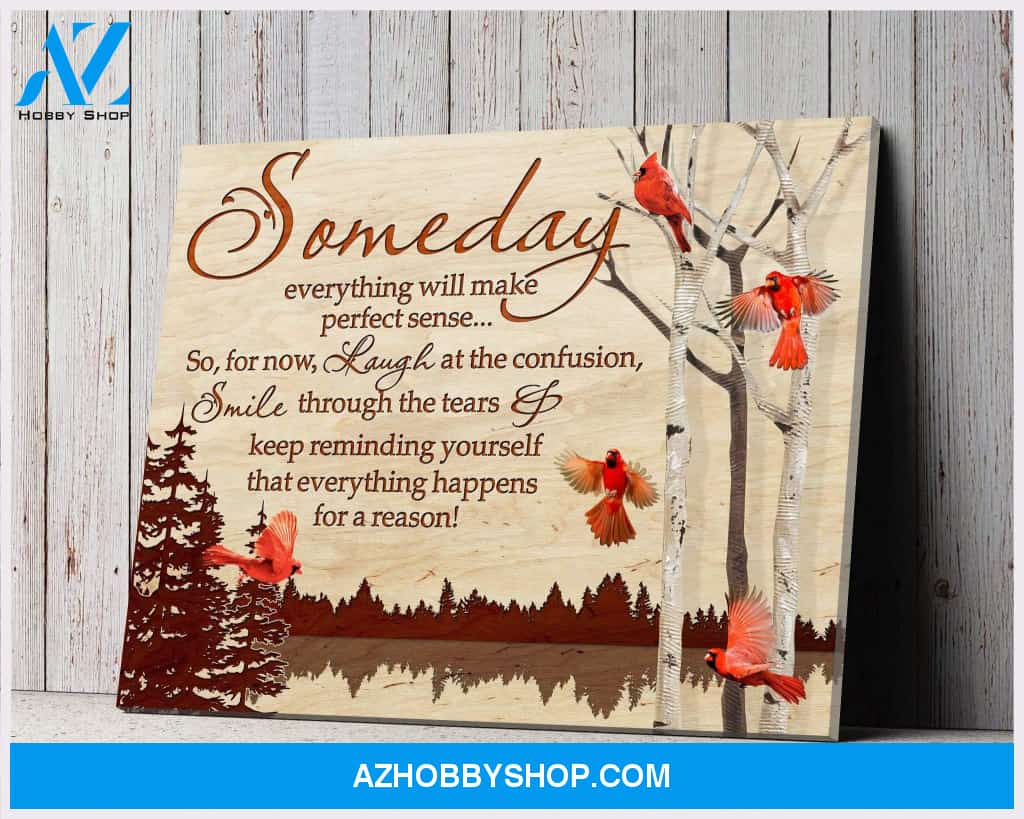Someday Cardinal Wall Art Canvas