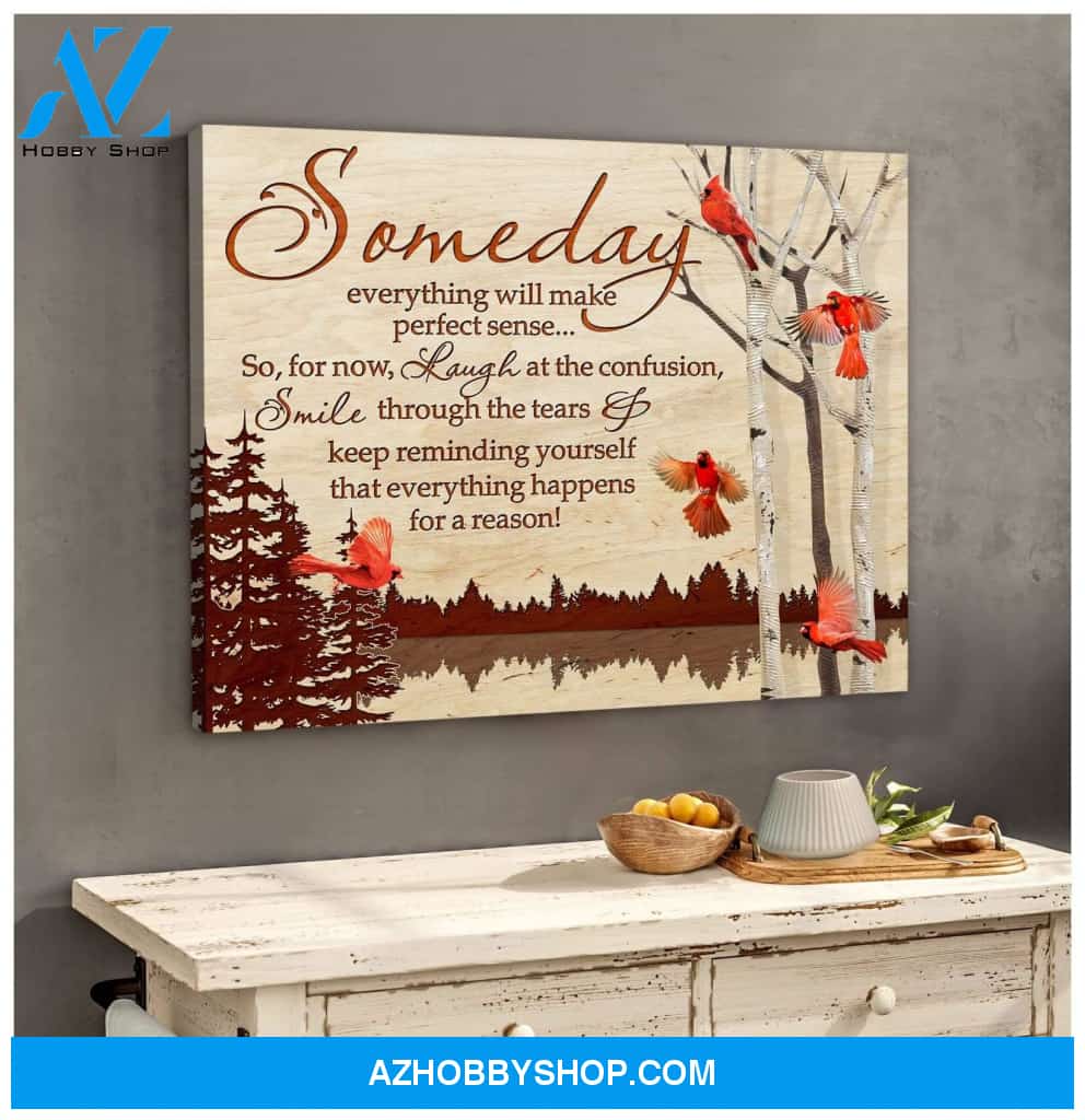 Someday Cardinal Wall Art Canvas