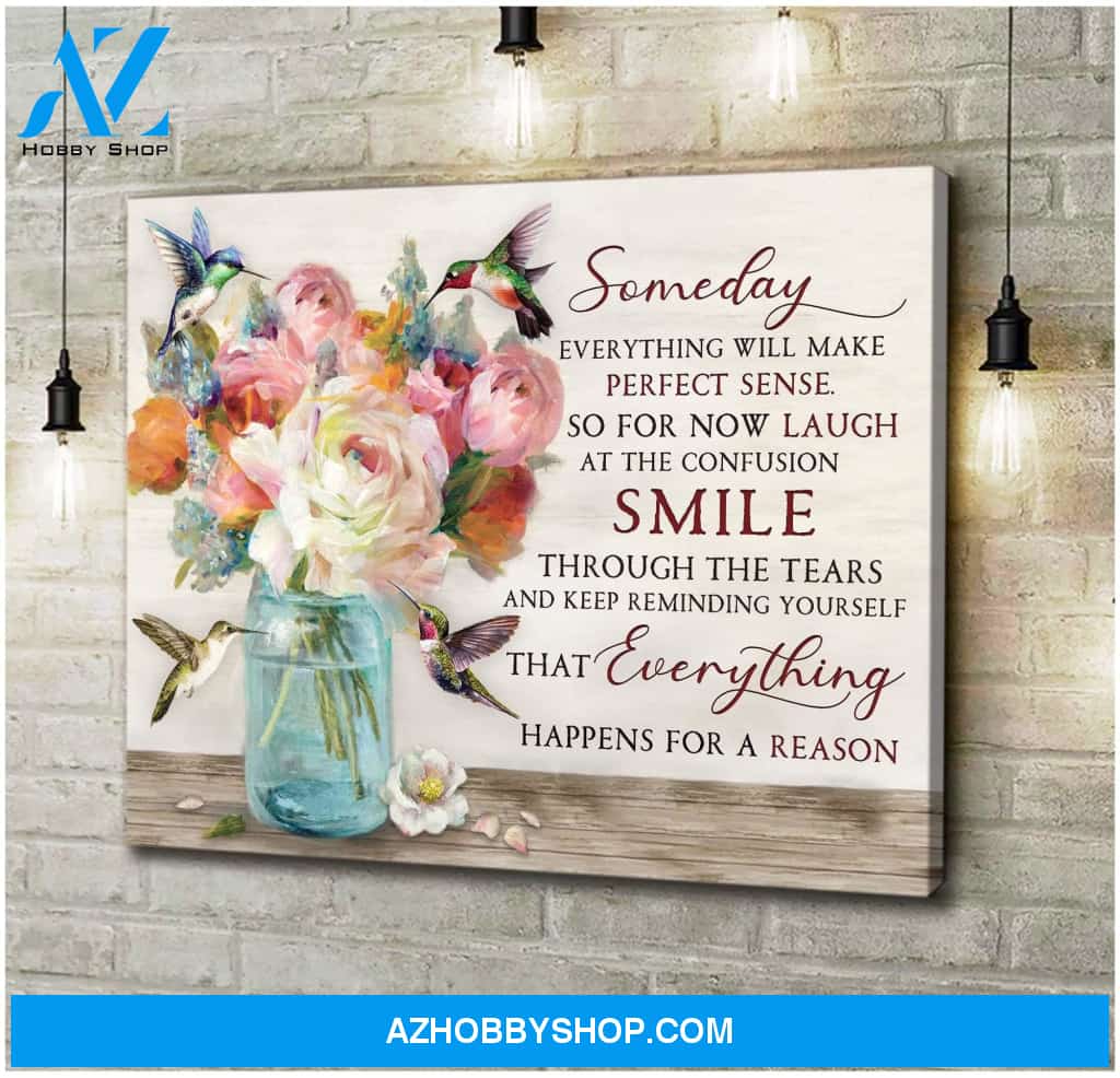 Someday Hummingbird Wall Art Canvas
