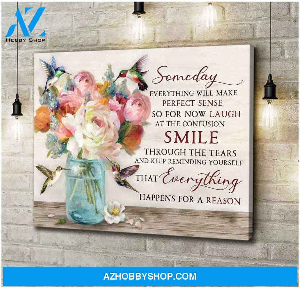 Someday Hummingbird Wall Art Canvas